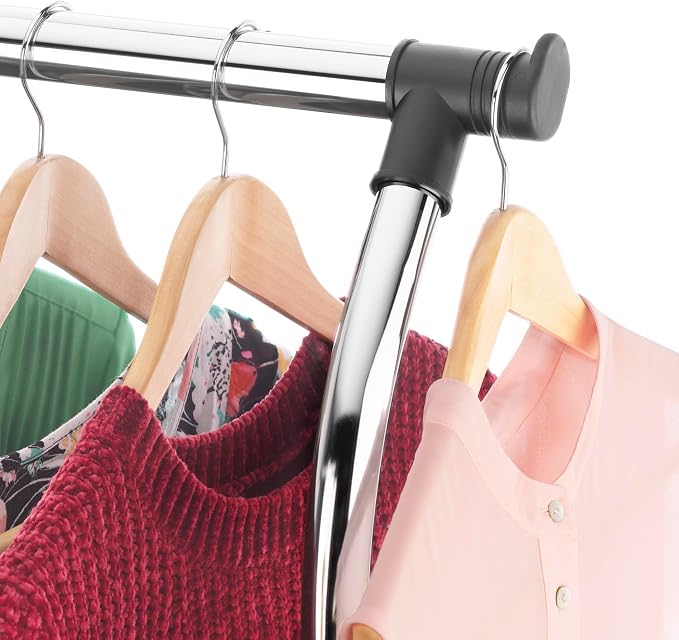 Whitmor Heavy Duty Adjustable Garment Rack-Rolling Clothes Organizer - Image 7