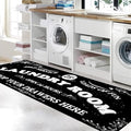 Zoke Laundry Room Rug Runner Stylish Non-Slip Laundry Room Mat 20"x59" by Zoke