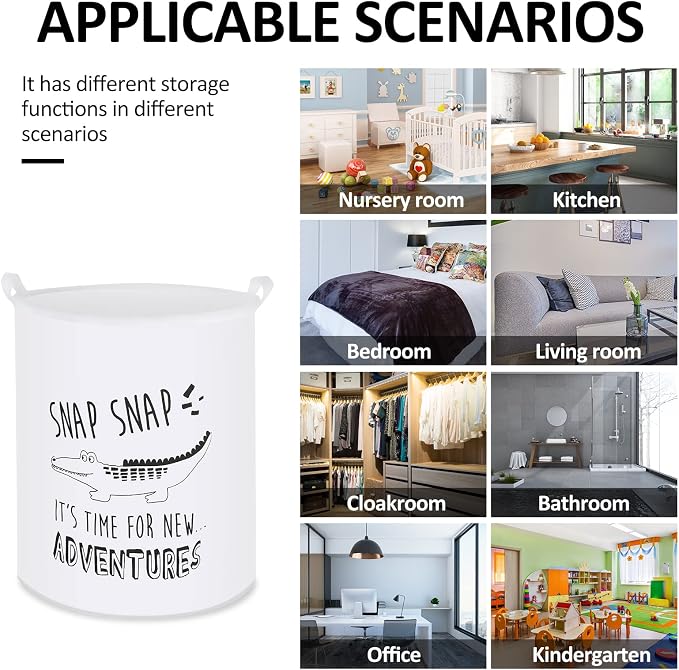 Collapsible Laundry Basket in Bedroom Waterproof Laundry Hamper in Bathroom - Image 5