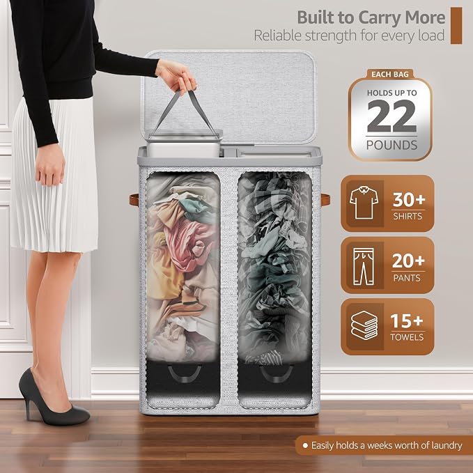 Sorbus Laundry Hamper with Lid - Image 4
