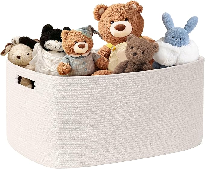 72L Large Baby Girls Laundry Basket by SunNewt