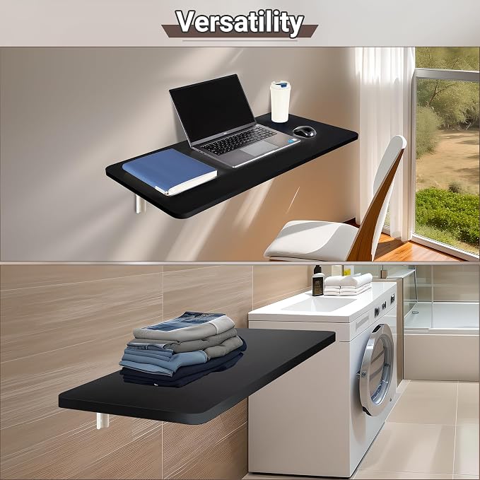 Upgrade Wall Mounted Folding Table 31.5”L x 15.7”W, Laundry Folding Table - Image 8