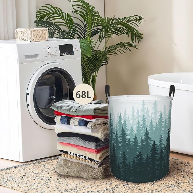 Laundry Basket, Dirty Clothes Basket, Foldable Waterproof Oxford Cloth Storage - Image 6
