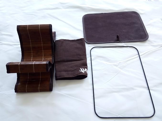 FixtureDisplays Laundry Hamper Bamboo Square Wicker Clothes Bin Basket Storage - Image 6