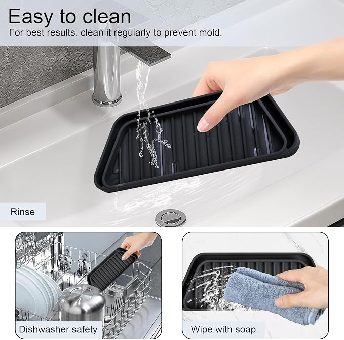 KindGa Refrigerator Drip Catcher Tray, Protector Ice and Water Dispenser Pan - Image 7