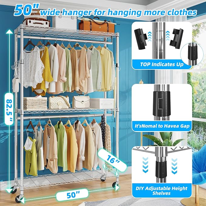 Simple Trending Clothing Garment Rack - Image 2