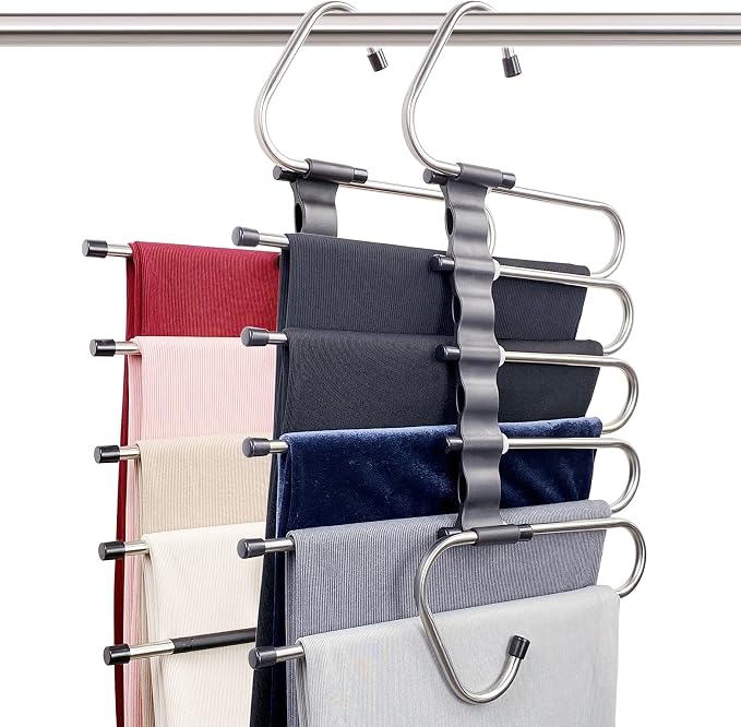 Magic Pants Hangers Space Saving by Feerahozer
