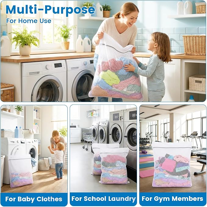 2 Pack XXX-Large Mesh Laundry Bags - Image 4