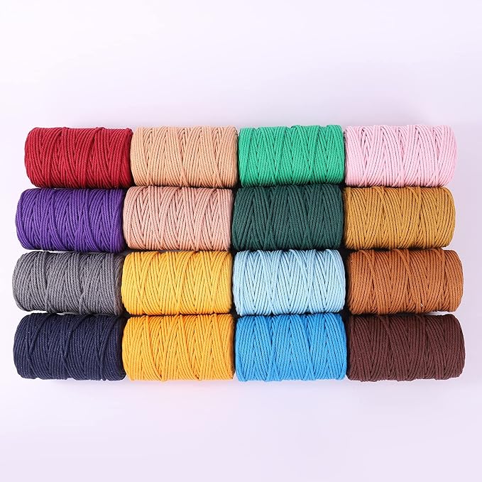 Gray Macrame Cotton Cord 4mm x 109 Yards - Image 5