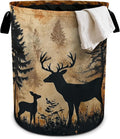 Forest Deer Laundry Basket Laundry Hamper by bassyilCustomizedforlife
