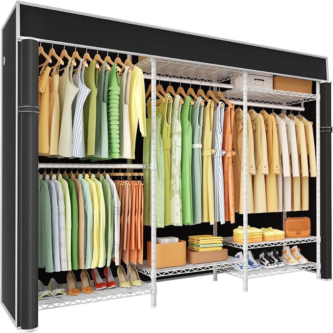 Ulif E13C Heavy Duty Closet Organizer System，Freestanding Clothing Racks by Ulif