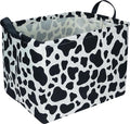 Rectangular Cow Storage Basket, Waterproof Cowprint Box by NTAOHAMPER