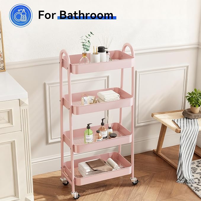 NEWBULIG 4-Shelf Rolling Utility Cart - Image 5
