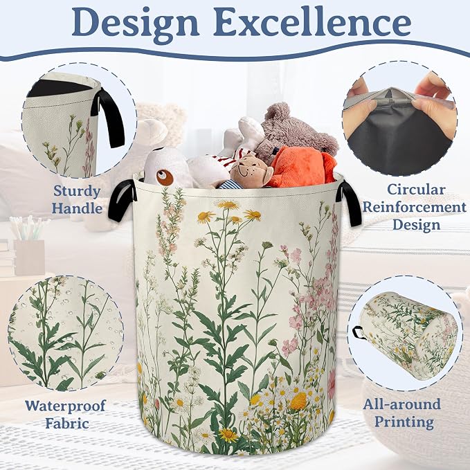 Wildflowers Laundry Hamper - Image 4