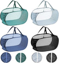 4 PCS Mesh Laundry Hamper, Collapsible Laundry Baskets, 75L Large Foldable by BYETIVE