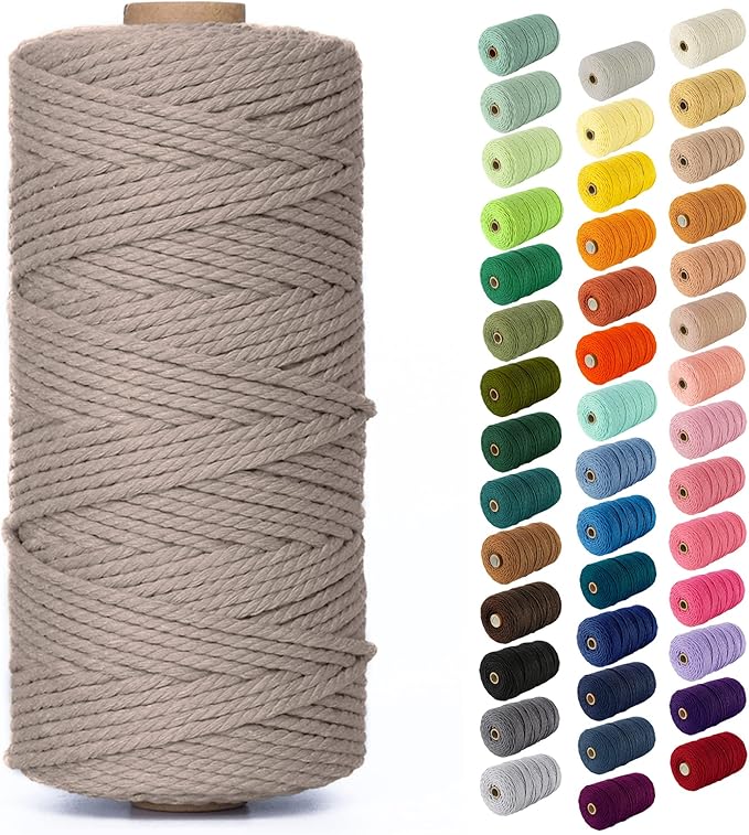 Nook Theory Macrame Cord - 3mm 109 Yards Cotton Rope by NookTheory