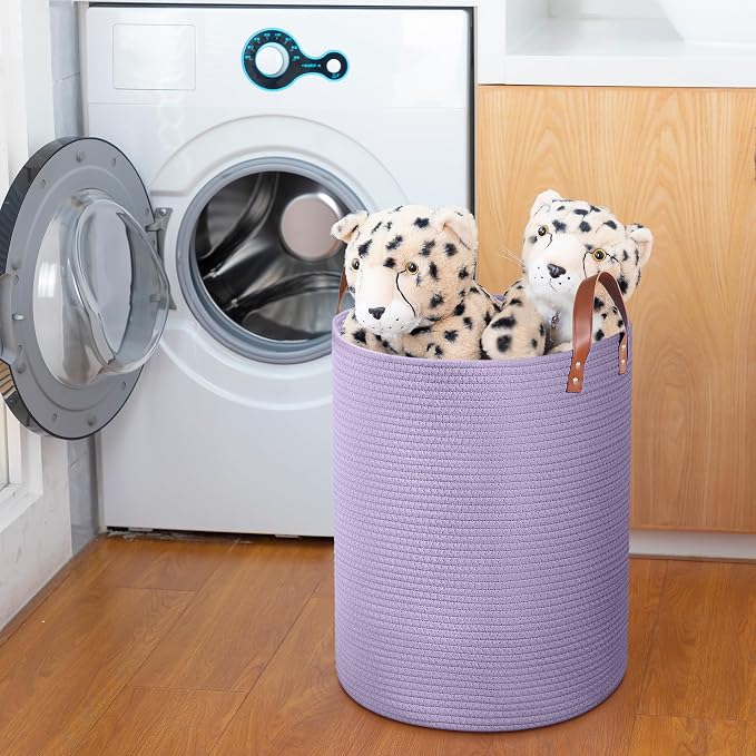 80L Large Rope Basket, Woven Rope Storage - Image 5