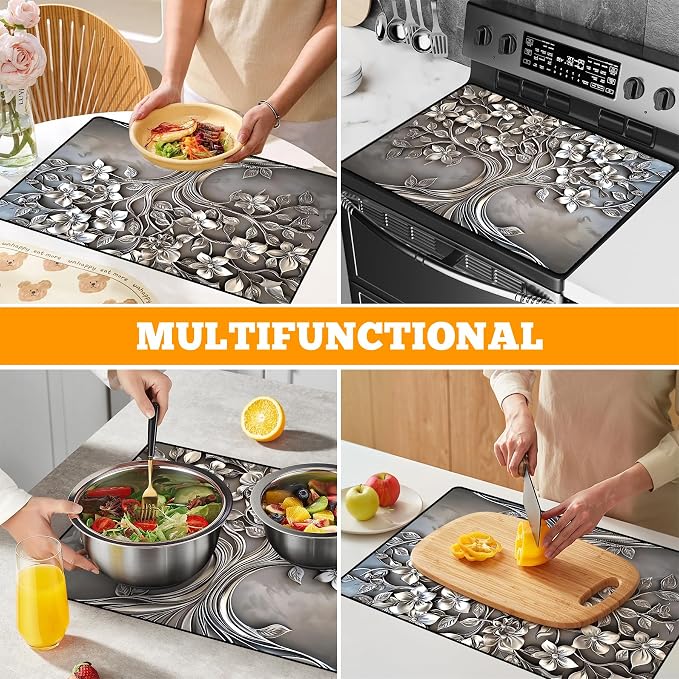 Multi-Design Stove Top Cover for Glass/Electric Stoves - Image 7