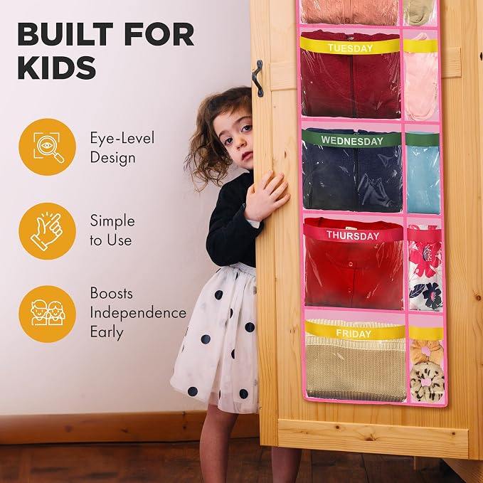 Over the Door Weekly Clothes Organizer - Image 5