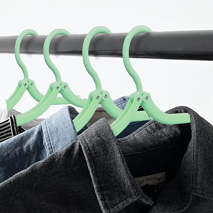 6PCS Portable Folding Clothes Hangers Clothes Drying Rack - Image 6