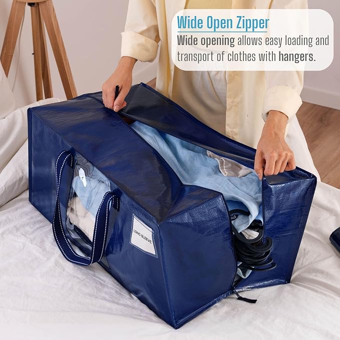 VENO 6 Pack Heavy Duty Moving Bags, Christmas Storage Bins - Image 2