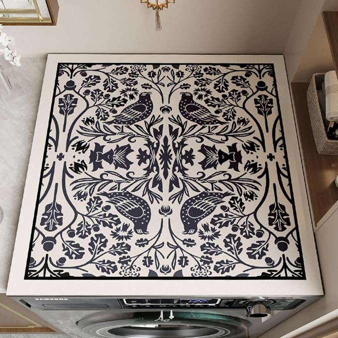 Floral Print Washing Machine Mat by BANEBOR