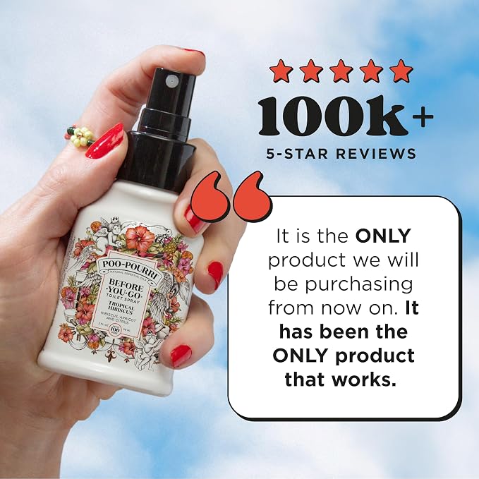 Poo-Pourri Before-You-Go Toilet Spray, Tropical Hibiscus, 2 Fl Oz - Image 3