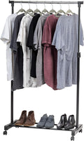 IRIS USA Clothes Rack, Portable Single-Rod Height Adjustable by IRISUSA