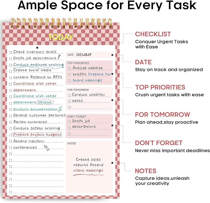 Taja To Do List Notepad - Image 2