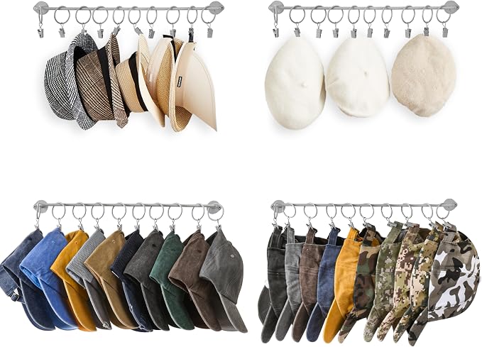 Hat Rack Wall Cap Organizer by Viklluyr