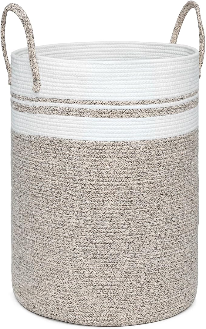 72L Large Laundry Basket, Laundry Hamper by WEAVELYRICS