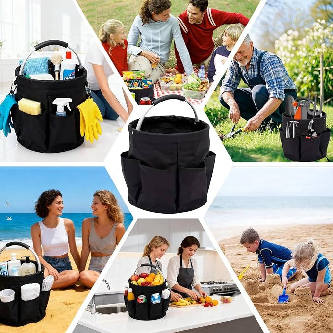 JINGYAN 17L Large Collapsible Folding Cleaning Caddy - Image 4
