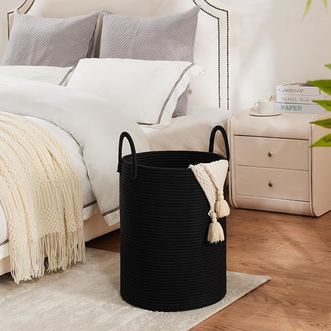 Cotton Rope Laundry Hamper by YOUDENOVA, 72L - Image 4