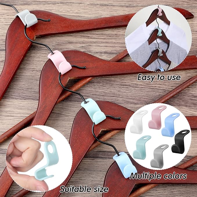 Fumete 300 Pcs Clothes Hanger Connector Hooks Extender Clips Heavy Duty - Image 5