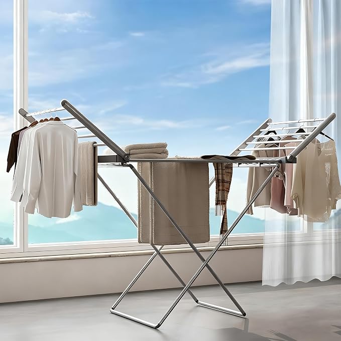 Energy-Efficient Electric Heated Clothes Dryer, Foldable Indoor Airer by Unknown