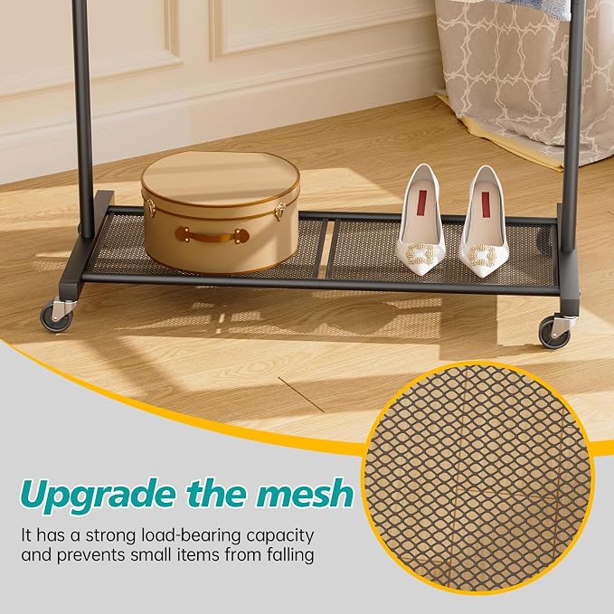 SINGAYE Clothes Rack Garment Coat ：Drying Clothing Racks Metal Freestanding - Image 3
