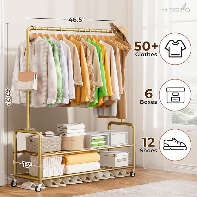 MISSLO Heavy Duty Clothes Rack - Image 5