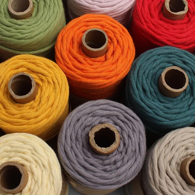 2 Skeins of 4mm X 80m Single Strand Macrame Cord Handmade Decorations Softer - Image 4