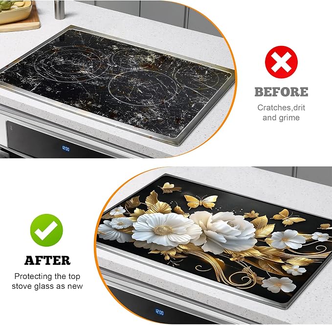 Multi-Design Stove Top Cover for Glass/Electric Stoves - Image 5