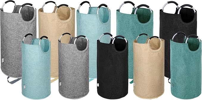 Heavy Duty Large Laundry Hamper Bag Collapsible, Tall Laundry Basket - Image 7