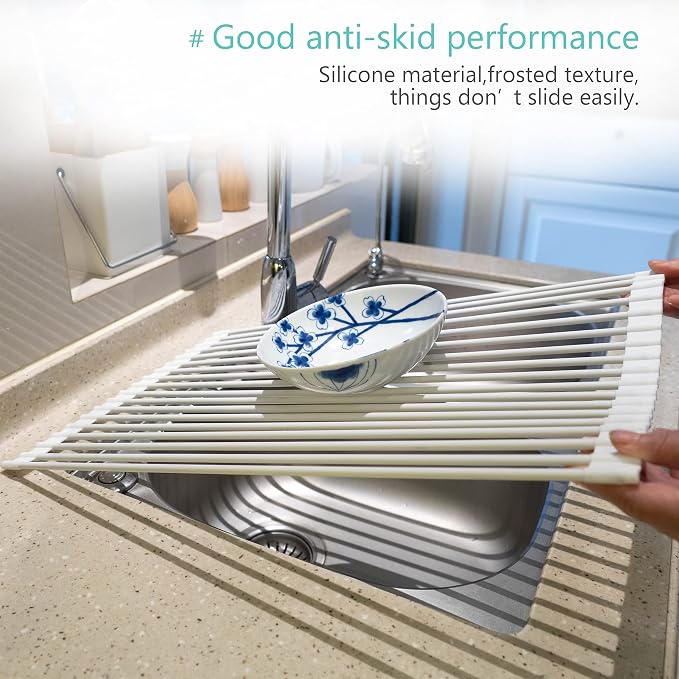 Bigdata&BetterLife Roll Up Dish Drying Rack Simple Large Space Saving Dish - Image 6