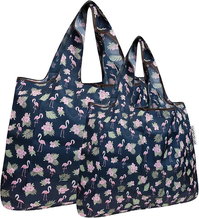 allydrew Large Foldable Tote Nylon Reusable Grocery Bag by allydrew