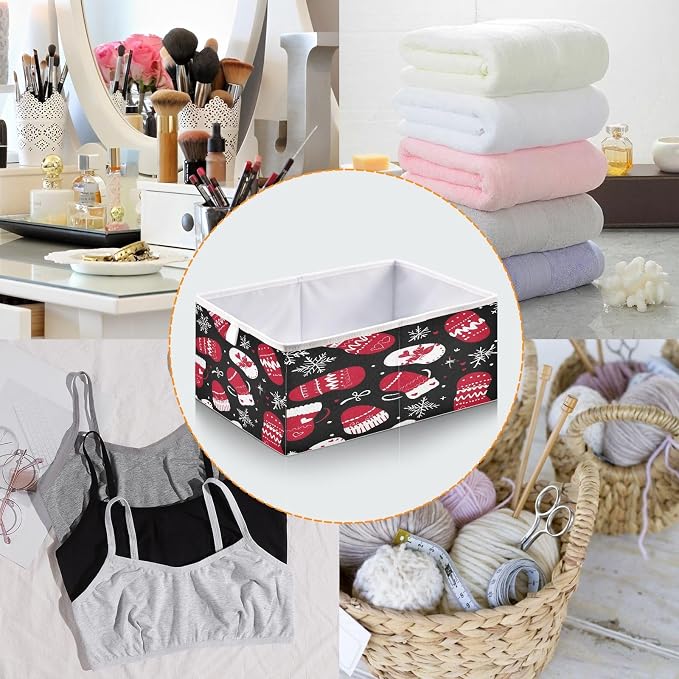 senya Large Storage Bins Christmas Gloves Collapsible Foldable Storage Cubes - Image 5