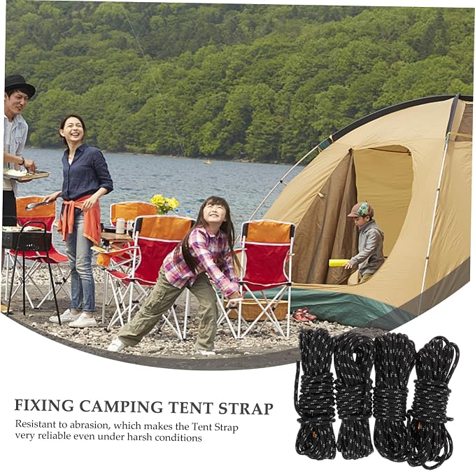 1 Set Portable Tent Rope Hanger Windproof Camping Strap - Image 9