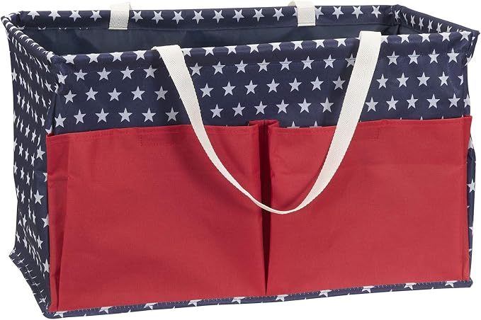Household Essentials Red, and Blue Krush Container All-Purpose Utility Tote by HouseholdEssentials