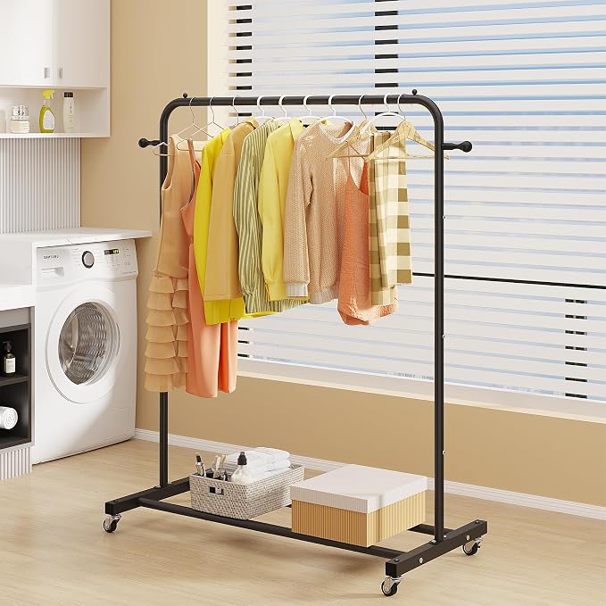 Sywhitta Clothing Rack on Wheels - Image 2