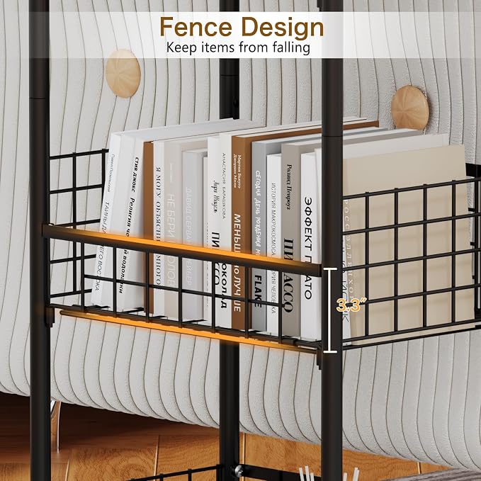 wonline 4 Tier Slim Metal Storage Cart - Image 3