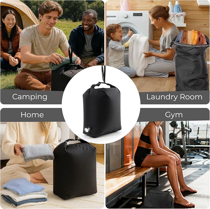 Travel Compression Laundry Bag, Pump-Free Vacuum Space Saver Bag - Image 6