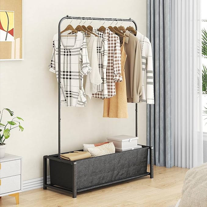 SUOERNUO Garment Rack for Hanging Clothes Rack Heavy Duty Portable - Image 2