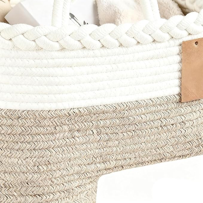 Stair Storage Basket, Large Capacity Foldable Woven Step Organizer, Toy Books - Image 6
